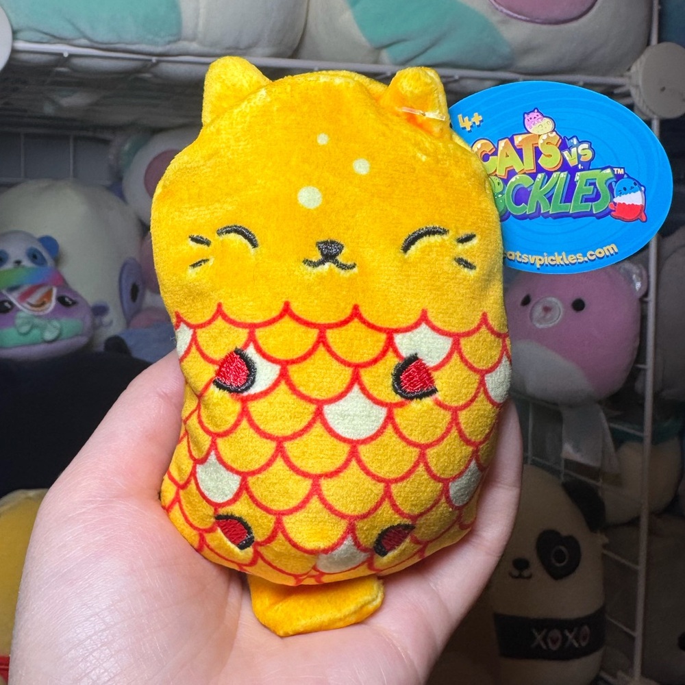 Cats vs Pickles CVP by Cepia ‘Goldie Fish’ Bean 4” Stuffed Plush